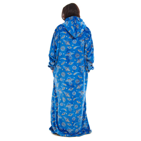 Snuggs Wearable Blanket Monk Royal Blue Space